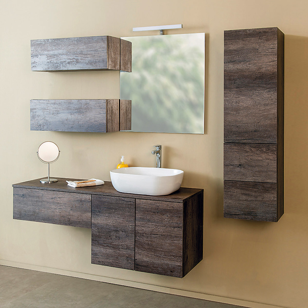 Arredo Bagno Sospeso - Composizione 1 