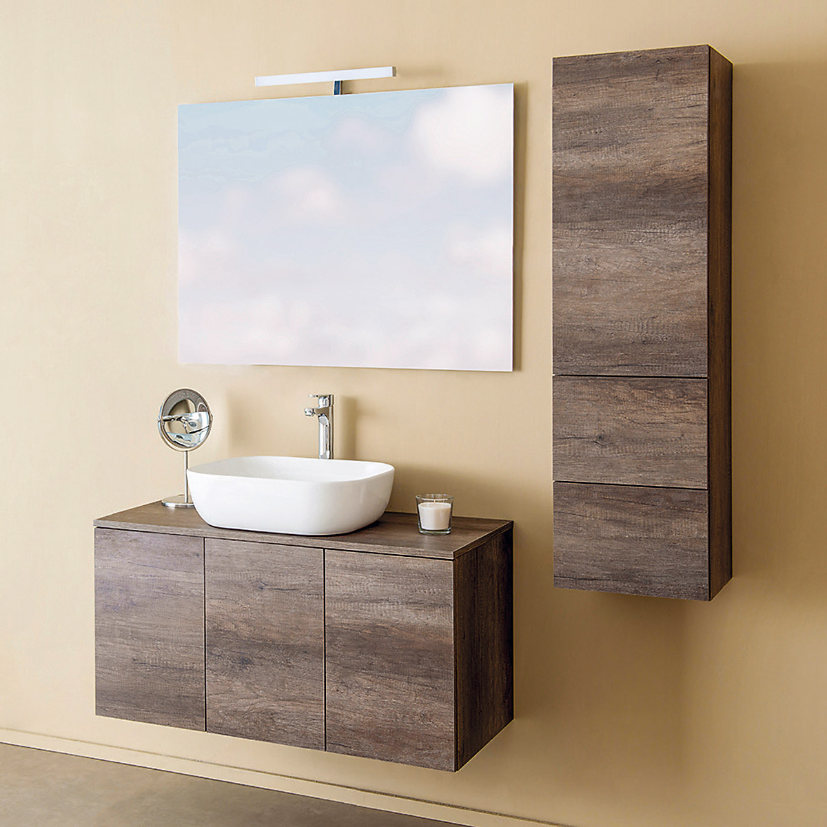 Arredo Bagno Sospeso - Composizione 3