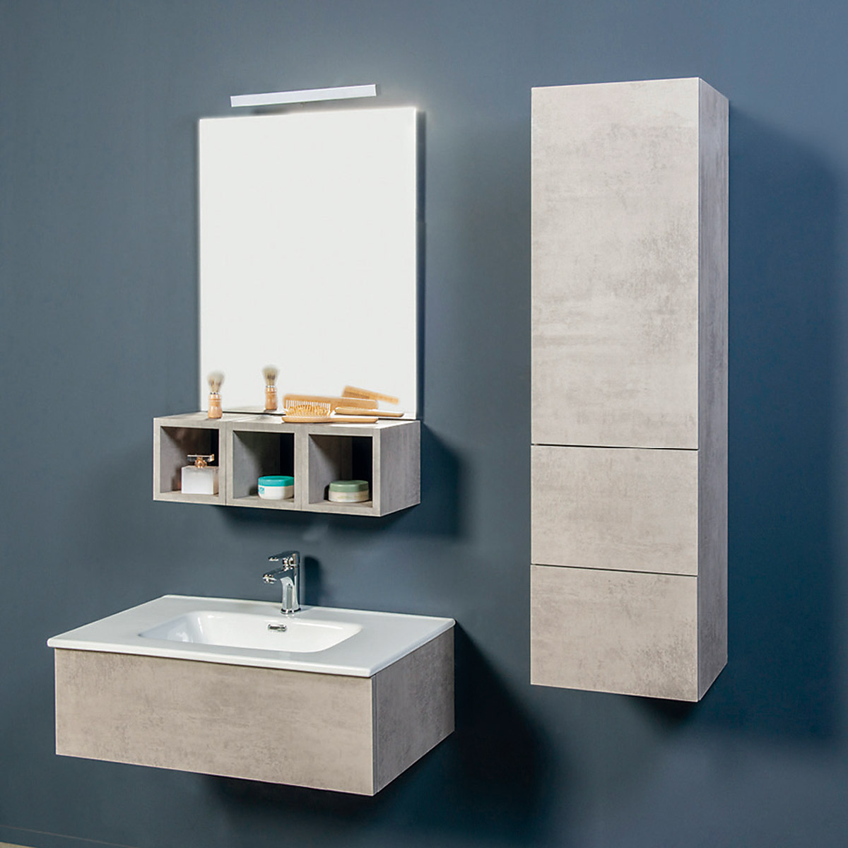 Arredo Bagno Sospeso - Composizione 7